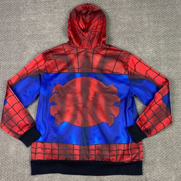 Spider-Man Hoodie Men's Large Marvel Comics Spiderman Full Zip - Picture 3 of 9